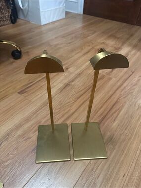 Gold Adjustable Height Purse Racks- Set of 2
